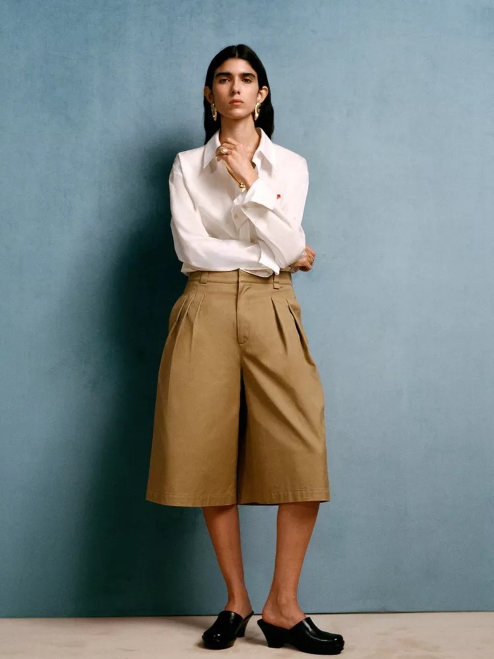 WILLY CHAVARRIA X ZARA LONG PLEATED SHORTS